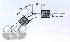 Отвод направляющий Rehau с кольцами, 45° для фиксации поворота трубы