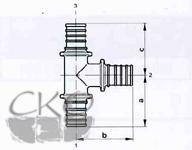  Тройник Rehau Rautherm 17x2,0 - 10,1x1,1 - 17x 2,0