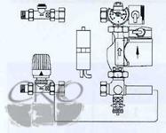  Комплект температурного регулирования Rehau с постоянными параметрами 1''
