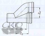  Параллельный отвод Rehau Raupiano 110/110