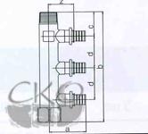  Распределительная гребёнка Rehau Rautitan на 3 трубы R/Rp 3/4-16